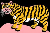 A tiger cartoon animal mammal.
