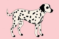 Dalmatian dog dalmatian cartoon drawing.