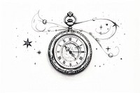 Illustration of pocket watch drawing creativity astronomy.