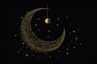 Illustration of ornament moon astronomy nature night.