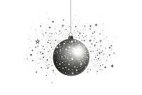 Celestial illustration of disco ball sphere white background transportation.