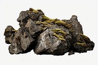 Icelandic rocks mineral moss anthracite.