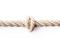 White rough rope backgrounds knot white background.