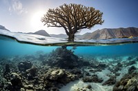 Corals underwater landscape background outdoors nature ocean.
