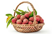 Lychee basket strawberry fruit.