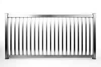 Stainless fence white background architecture protection.