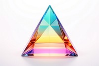 Pyramid gemstone jewelry crystal.