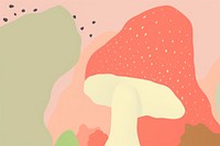 Mushroom border toadstool outdoors painting.