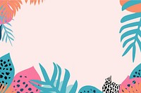 Jungle border backgrounds outdoors pattern.