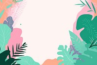 Jungle border backgrounds outdoors pattern.