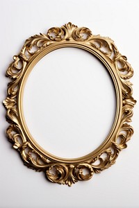 Gold cement oval Renaissance frame vintage jewelry locket photo.
