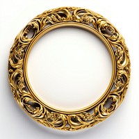 Yellow black ceramic circle Renaissance frame vintage jewelry locket photo.