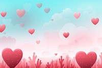 Cactus and hearts backgrounds red celebration.