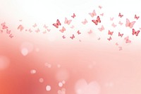 Butterfly and hearts backgrounds petal red.