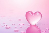 Water in heart shape backgrounds pink red.