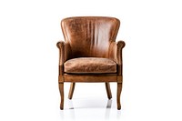 Vintage chair furniture armchair brown.