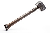 Hammer tool white background device.
