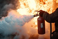 Carbon dioxide fire extinguisher firefighter protection explosion.