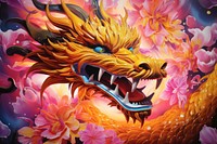 Chinese dragon art representation creativity.