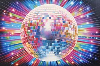 Disco ball nightclub sphere art.