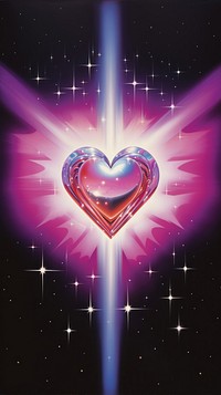 Heart star illuminated backgrounds