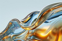 3d illustration in surreal abstract style of wave backgrounds glass accessories.