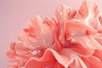 3d illustration in surreal abstract style of coral backgrounds flower petal.