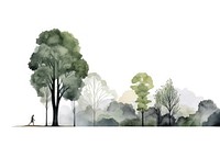 A tree border outdoors drawing nature.