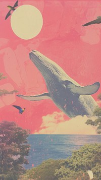 Whale outdoors painting nature.