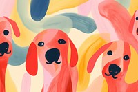 Dogs backgrounds painting animal.