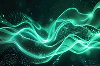 Light waves green backgrounds futuristic.