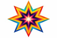 Star abstract symbol illuminated.