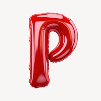 Letter P white background ketchup number.