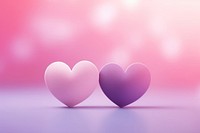 Heart couple gradient background pink love balloon.