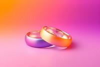 Gay wedding gradient background jewelry love ring.
