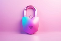 Lock and key gradient background love pink protection.