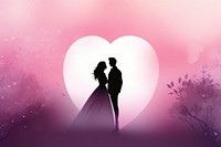 Wedding card gradient background adult bride love.
