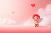 Valentine cherub cute toy red.
