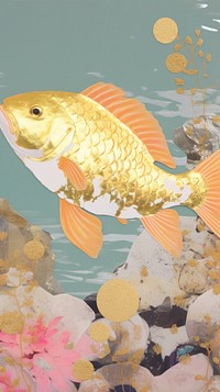 Golden fish animal underwater goldfish.