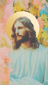 Jesus christ portrait painting beard.