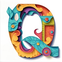Letter Q alphabet shape font.