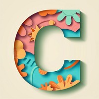 Letter C alphabet number shape.