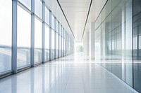 Modern office corridor architecture backgrounds building.
