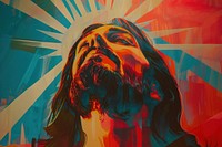 Jesus Christ art painting spirituality.