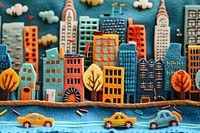 Wallpaper of felt new york city art vehicle craft.