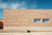 Large building wall at school in daytime architecture outdoors house.