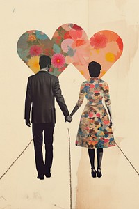 Couple painting pattern adult.