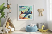 Art painting aircraft airplane.