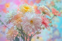 Bouquet from pastel backgrounds outdoors blossom.