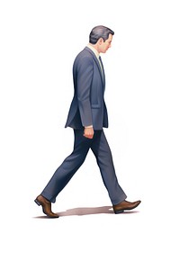 Business man walking standing footwear adult.